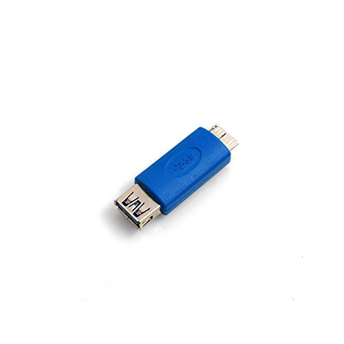 System-S Micro USB 3.0 Micro-B Stecker auf USB Typ A 3.0 Eingang Adapter Kabel Adapterstecker in Blau von System-S