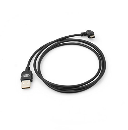 System-S 1m Meter Mini USB Kabel 90 Grad gewinkelt Winkelstecker Links Datenkabel Ladekabel von System-S