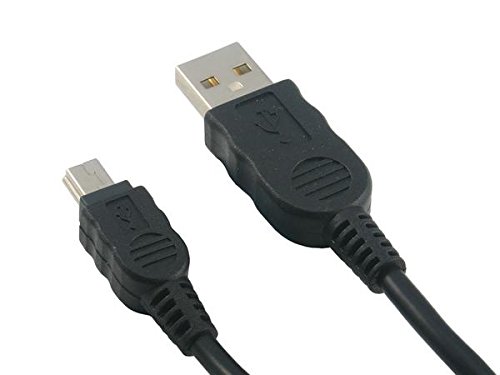 System-S Mini USB Stecker zu USB A 2.0 Stecker Adapter Kabel Datenkabel Ladekabel 100 cm von System-S