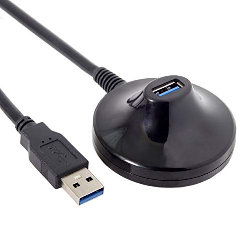 System-S USB Kabel Typ A 3.0 (Male) auf USB Typ A 3.0 (Female) Desktop Verlängerungskabel 100 cm von System-S
