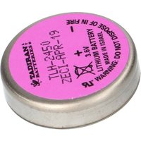 Lithium 3,6V Batterie TLH-2450/P 1/10C - 2 Pins an der Unterseite -55ºC bis +125ºC Hochtemperatur - Tadiran von TADIRAN