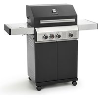 Black 3+1 Gasgrill mit Seitenbrenner Gasgrill 3 Brenner Matt Schwarz - Taino von TAINO