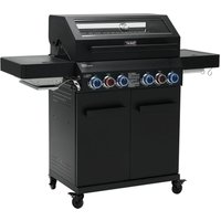 Platinum yamara dark 4+2 Gasgrill Stahl 4 Brenner Sear-Burner Backburner - Taino von TAINO