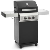 Black 2+1 Gasgrill mit Seitenbrenner Gasgrill 2 Brenner Matt Schwarz - Taino von TAINO