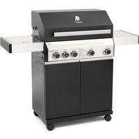 Black 4+1 Gasgrill bbq Sear Zone Griller Keramik Schwarz Grill Edelstahl - Taino von TAINO