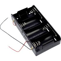 Takachi SN 1-4 Batteriehalter 4x Mono (D) Kabel (L x B x H) 137.4 x 71.6 x 28.5 mm von TAKACHI