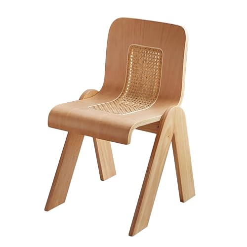 TANZEM Schaukelstuhl, Sessel, Retro-Esszimmerstühle aus Holz, moderner Beistellstuhl mit Rückenlehne, Lesestuhl für Arbeitszimmer, Küchen-Beistellstuhl, Schreibtischstuhl für kleine Zuhause, stabil von TANZEM