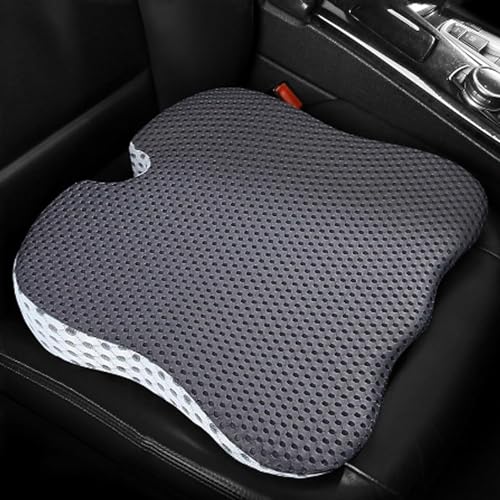 TARCIN Auto-Keilsitzkissen Auto-Fahrersitz für Seat Arona/Altea/Ateca/Arona/Arosa/Cordoba, Ergonomisches Memory Foam Kissen,- Grey von TARCIN