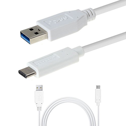 TECHGEAR USB C Kabel 1m, (10 Gbit/s / 3A) USB 3.1 Datenkabel Ladekabel Kompatibel mit USB C Anschluss Geräte - wie, Sony Xperia 5 V, 1V, 10 V, 5 IV, 1 IV, 10 IV, Pro-I, 10 III Lite, Weiß von TECHGEAR