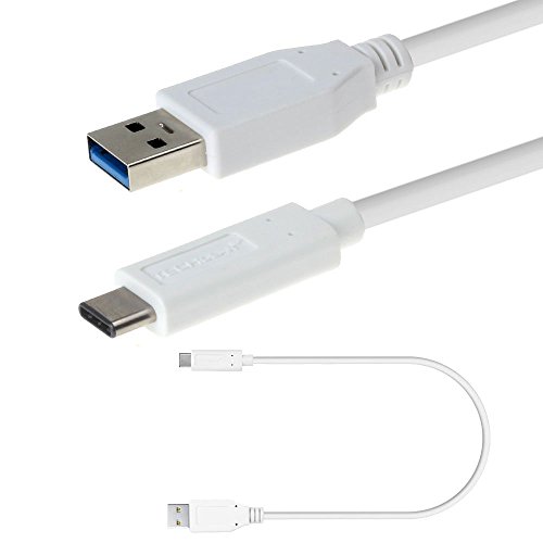 TECHGEAR USB C Kabel 30 cm, (10 Gbit/s / 3A) USB 3.1 Datenkabel Ladekabel Für USB Typ C Geräte, Huawei P40 Pro/Lite P30, P30 Pro/Lite, P20, P20 Pro, P10 Plus, P9, Mate 20 Pro, Honor 90, Weiß von TECHGEAR