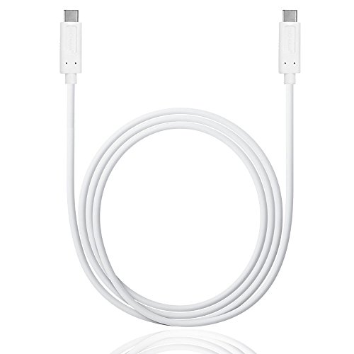 TECHGEAR USB C auf USB C 1 Meter (10 Gbit/s) für USB Typ C Geräte kompatibel mit iPad Air 4. 5. Generation, iPad Pro 12,9 2018-2024 iPad Pro 11, iPad 10, Mini 6, Macbook und mehr [1m weiß] von TECHGEAR