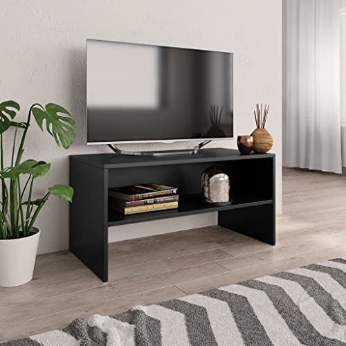 Dieser Artikel: TV-Schrank, schwarz, 80 x 40 x 40 cm, Holzwerkstoff von TECHPO