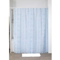 Bedruckter polyester-duschvorhang 180x200cm 12 ringe pp weiss - oceane - Tendance - Mehrfarben von TENDANCE