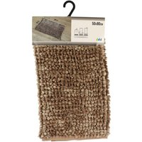 Teppich aus mikrofaser satin chenille 50x80cm - taupe - Tendance - Maulwurf von TENDANCE