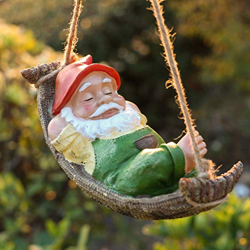 TERESA'S COLLECTIONS Gartenzwerge Gartendeko für Draußen Liegender Zwerg Gartenfigur aus Hängematte Kunstharz Wasserdicht Gartenwichtel Figur GNOME Gartendeko Geschenke für Frauen TERESA'S COLLECTIONS Gartenzwerge Gartendeko für Draußen Liegender Zwerg Gartenfigur aus Hängematte Kunstharz Wasserdicht Gartenwichtel Figur GNOME Gartendeko Geschenke für Frauen von TERESA'S COLLECTIONS