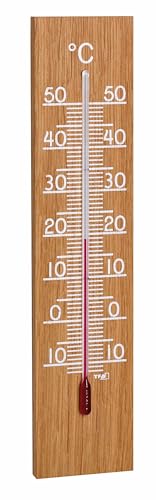 TFA Dostmann Analoges Innen Außen Thermometer, 12.1054.01, Wetterfest, hohe Genauigkeit, Eiche TFA Dostmann Analoges Innen Außen Thermometer, 12.1054.01, Wetterfest, hohe Genauigkeit, Eiche von TFA Dostmann