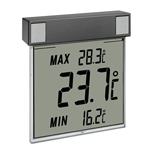 TFA Dostmann Digitales Fenster Thermometer, 30.1025.10, zur Ermittlung der Außentemperatur, einfache Befestigung, Amazon Exklusiv, Anthrazit TFA Dostmann Digitales Fenster Thermometer, 30.1025.10, zur Ermittlung der Außentemperatur, einfache Befestigung, Amazon Exklusiv, Anthrazit von TFA Dostmann