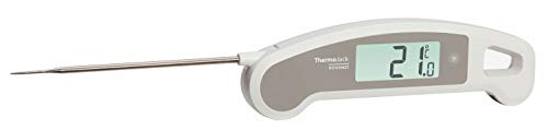 TFA Dostmann Küchenthermometer Thermo Jack Gourmet, 30.1060.02, für BBQ oder Fleischthermometer, Einstichthermometer, schnelle Messung, mit Hold/Min/Max Funktion, Kerntemperatur, abwaschbar, weiß von TFA Dostmann