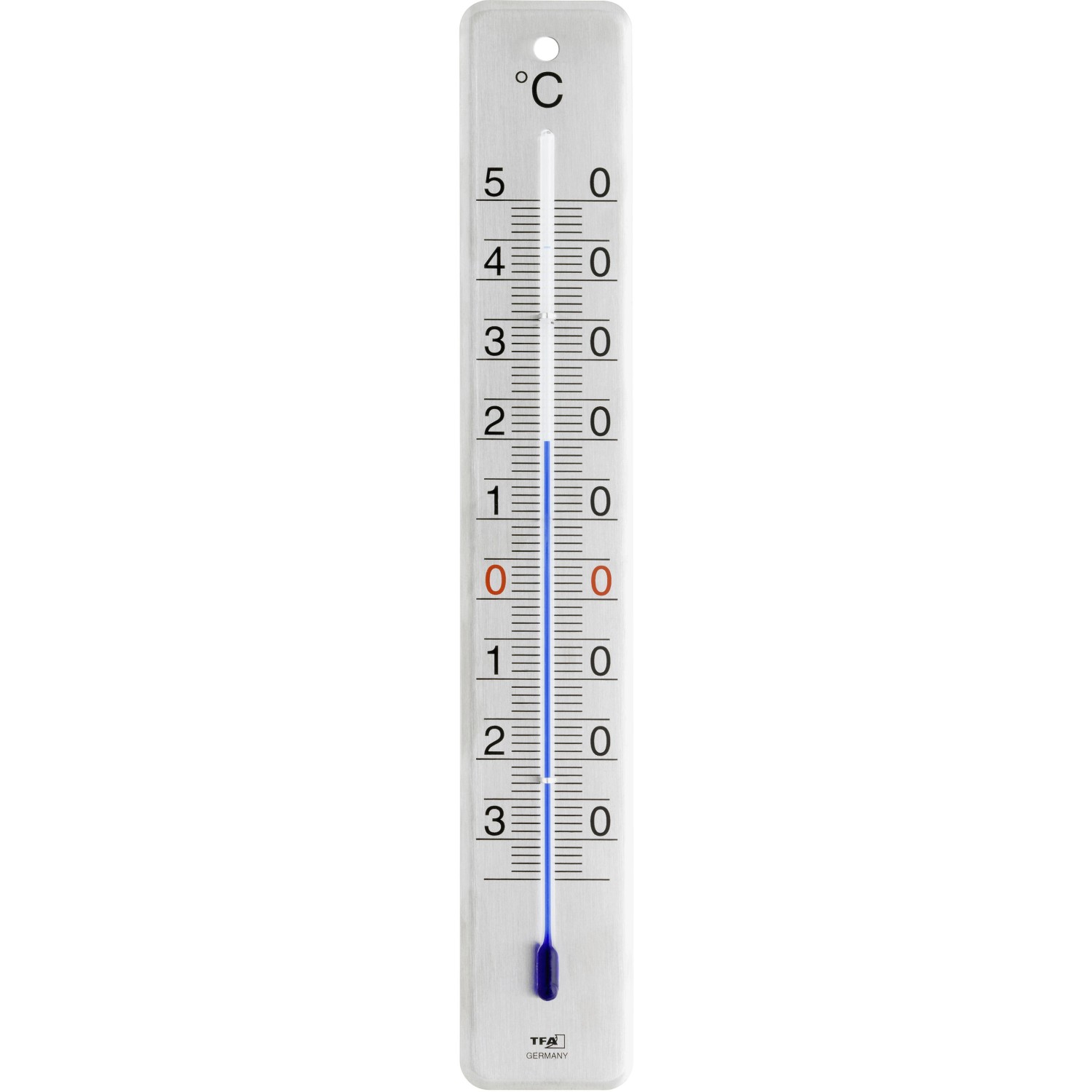 TFA Innen-Außen-Thermometer Edelstahl gebürstet von TFA