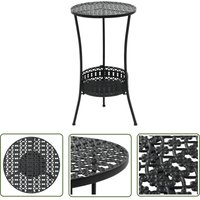 Bistrotisch Schwarz 40x70cm Metall - Bistrotisch - Metalltisch - Gartenmöbel - Outdoor Möbel - Vintage Look - The Living Store Bistrotisch Schwarz 40x70cm Metall - Bistrotisch - Metalltisch - Gartenmöbel - Outdoor Möbel - Vintage Look - The Living Store von THE LIVING STORE