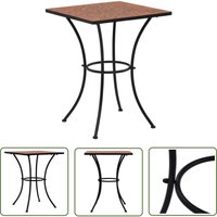 Mosaik-Bistrotisch Terrakottarot 60 cm Keramik - Mosaiktisch - Bistrotisch - Gartenmöbel - Terracotta - Esszimmertisch - The Living Store Mosaik-Bistrotisch Terrakottarot 60 cm Keramik - Mosaiktisch - Bistrotisch - Gartenmöbel - Terracotta - Esszimmertisch - The Living Store von THE LIVING STORE