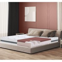 The White Stone - Memory Foam-Matratze 80 x 190 Höhe 27 cm Hypoallergener und atmungsaktiver Stoff Orthopädische und ergonomische Eigenschaften von THE WHITE STONE