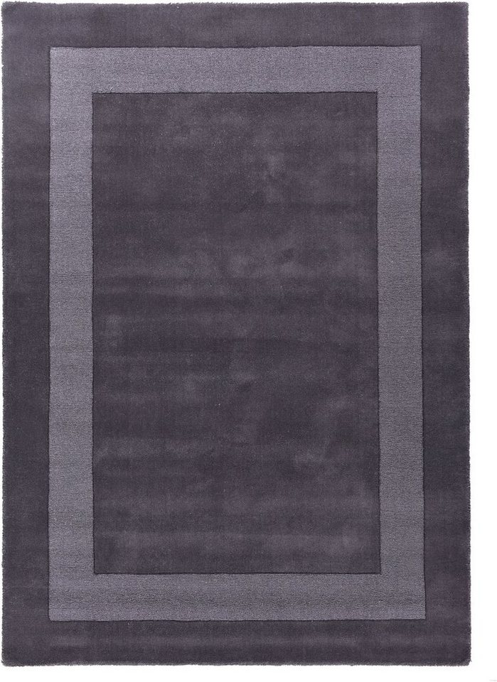 THEKO Wollteppich USEDOM 8301, rechteckig, Höhe: 11 mm, Uni Farben, reine Wolle, handgetuftet, mit Bordüre THEKO Wollteppich USEDOM 8301, rechteckig, Höhe: 11 mm, Uni Farben, reine Wolle, handgetuftet, mit Bordüre von THEKO