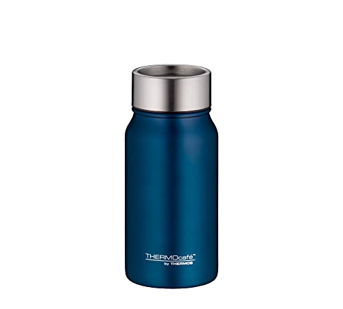 TC DRINKING MUG 0,35l, saphire blue, Thermobecher aus Edelstahl, 8h heiß / 16h kalt, absolut dicht für Uni, Büro, by THERMOS, Kaffeebecher, zerlegbarer Verschluss, für Spülmaschine, Thermosbecher von THERMOcafé by THERMOS