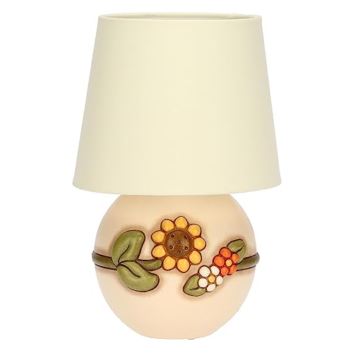 THUN, Tischlampe, Dekoration mit Sonnenblume aus Keramik, handdekoriert, kleine Ausführung, Country-Linie, 15 x 16,5 cm h von THUN