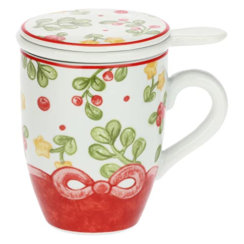 THUN - Kräutertee Sweet Christmas - Porzellan - Linie Sweet Christmas - Living, Dekoration des Hauses - 300 ml, Ø 8,5 cm; 12 cm h von THUN