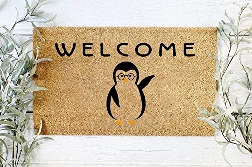 TIANTURNM Fussmatte Aussen Willkommen Pinguin Life On Arctic Fußmatte Home Decor deko Wohnzimmer 16"x24" von TIANTURNM