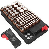 Tigrezy - Batterie-Organizer mit digitalem Batterietester für 110 Batterien unterschiedlicher Größe – für aaa, aa, 9 v, c und d Tigrezy - Batterie-Organizer mit digitalem Batterietester für 110 Batterien unterschiedlicher Größe – für aaa, aa, 9 v, c und d von TIGREZY