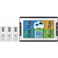 Digitale Wetterstation mit 3 Fernsensoren, 100 m, Wecker mit Snooze-Thermohygrometer mit Wettervorhersage/Druck/Hintergrundbeleuchtung - Tigrezy Digitale Wetterstation mit 3 Fernsensoren, 100 m, Wecker mit Snooze-Thermohygrometer mit Wettervorhersage/Druck/Hintergrundbeleuchtung - Tigrezy von TIGREZY