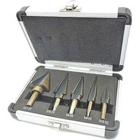 5er-Set Stufenbohrer, Stufenbohrer mit Titanbeschichtung für Stahl, Holz, Kunststoff, Messing, Aluminium, PVC-beschichteter 5er-Set Stufenbohrer, Stufenbohrer mit Titanbeschichtung für Stahl, Holz, Kunststoff, Messing, Aluminium, PVC-beschichteter von TIGREZY