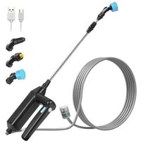Elektrischer Gartensprüher, Teleskop-Lanzensprüher, Drucksprüher mit 3 Düsen und 8 m Schlauch zum Bewässern, Jäten Elektrischer Gartensprüher, Teleskop-Lanzensprüher, Drucksprüher mit 3 Düsen und 8 m Schlauch zum Bewässern, Jäten von TIGREZY
