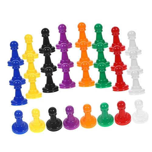 TINEASUR 32 Stück Brettspielsteine Kognitives Schachspielzeug Buntes Plastikschach Buntes Schach Unterhaltungsspielzeug Partyspielzubehör Flugschach Fliegendes Schachspiel von TINEASUR