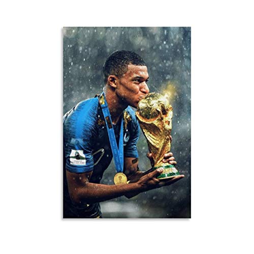 TINGTAI Kylian Mbappe Campaign Top Football Players Football Poster, Kunst, Leinwand-Kunstposter und Wandkunstdruck, modernes Familienschlafzimmer-Dekor-Poster, 60 x 90 cm von TINGTAI