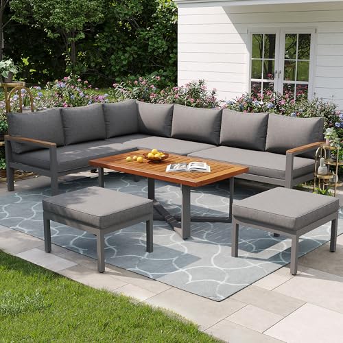Gartenlounge-Set für 7-8 Personen, Balkon, Gartenmöbel Set für Garten, Gartenmöbel, Terrasse, wetterfest Sitzgruppe Essgruppe, Moderne Gartengarnitur,Gartenmöbelset mit Gestell aus verzinktem Eisen Gartenlounge-Set für 7-8 Personen, Balkon, Gartenmöbel Set für Garten, Gartenmöbel, Terrasse, wetterfest Sitzgruppe Essgruppe, Moderne Gartengarnitur,Gartenmöbelset mit Gestell aus verzinktem Eisen von TIZZ