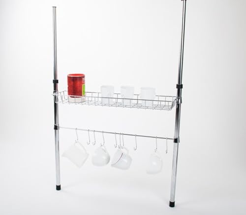 TLW direkt Teleskop-Küchenregal, Metall, verchromt, 50 x 12 x 80 cm, 2-Einheiten TLW direkt Teleskop-Küchenregal, Metall, verchromt, 50 x 12 x 80 cm, 2-Einheiten von TLW direkt