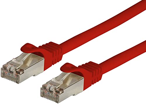 TECHLY Professional 027224 Netzwerkkabel Patch aus CCA geschirmt Cat. 6 Rot F/UTP 3 m Bulk Rot von Techly