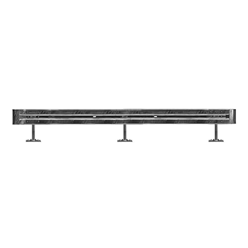TMS PRO SHOP Schutzplanken Komplett-Set 4,80 Meter Länge, zum Aufdübeln, Stahl, B-Profil, Art.-Nr. 35686 von TMS Pro Shop