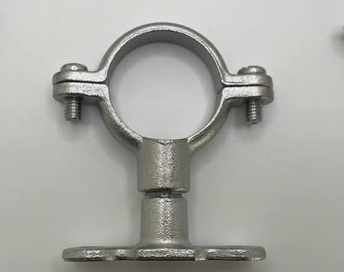 TNJ Rohrclips Munsen-Ring und Rückplatte aus verchromtem Messing, unpoliert, 5 Stück in 15 mm, 22 mm, 28 mm, 35 mm, 42 mm oder 54 mm, 5 Stück von TNJ Pipe Clips