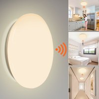 12W led Deckenleuchte mit Bewegungsmelder Küchenleuchte Wohnraumleuchte Sensor - Weiß - Tolletour von TOLLETOUR