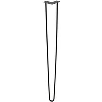 4x Hairpin Legs Möbelbeine Tischläufer schwarz Hairpin Legs 2 Bügel. 72cm - Tolletour von TOLLETOUR