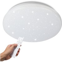 24W led Deckenleuchte mit Sternenhimmel-Effekt und Dimmbarkeit für eine Design-Leuchte - Kaltweiß und Warmweiß - Vingo von TOLLETOUR