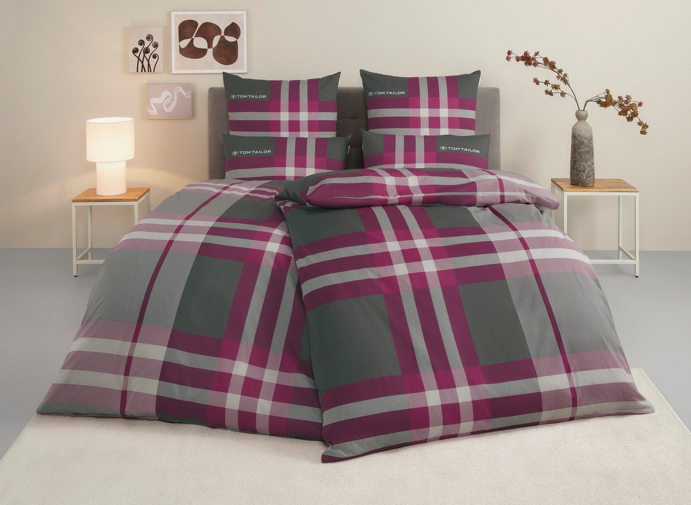 TOM TAILOR HOME Bettwäsche Nick in Gr. 135x200 oder 155x220 cm, Biber, 3 teilig, mit Gratiszugabe Gästehandtuch TOM TAILOR HOME Bettwäsche Nick in Gr. 135x200 oder 155x220 cm, Biber, 3 teilig, mit Gratiszugabe Gästehandtuch von TOM TAILOR HOME