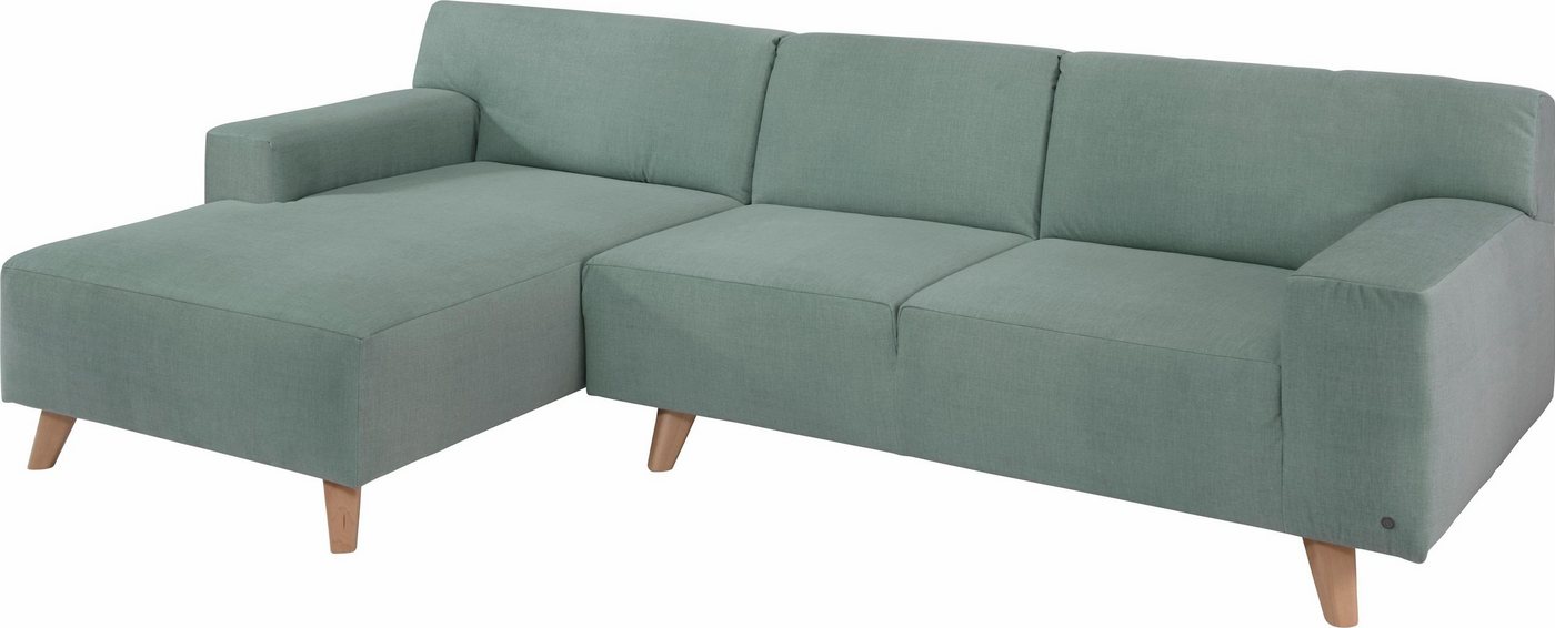 TOM TAILOR HOME Ecksofa NORDIC PURE, mit Recamiere, im Retrolook, Füße Buche natur von TOM TAILOR HOME