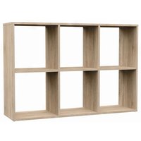 CDF Malax 2x3 BücherREGAL Farbe: Eiche Sonoma Schrank, Sockel für Wohnzimmer, Büro und Arbeitszimmer Regal für Bücher und Spielzeug Modern Ideal für von TOPESHOP