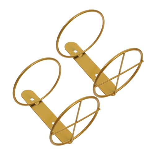 TOPPERFUN 2 Stück An Der Wand Befestigtes Weinregal Anzeige Hängend Gestell Montieren Industriell Unterstützung Halter Montiert Modern Flasche Golden Eisen TOPPERFUN 2 Stück An Der Wand Befestigtes Weinregal Anzeige Hängend Gestell Montieren Industriell Unterstützung Halter Montiert Modern Flasche Golden Eisen von TOPPERFUN