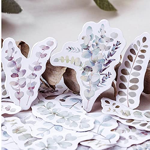 46 Stück/Karton Jahrgang Pflanzen Eucalyptus Mini Dekoration Papier-aufkleber Paket Tagebuch-dekoration Sticker Album Scrapbooking von TOSSPER